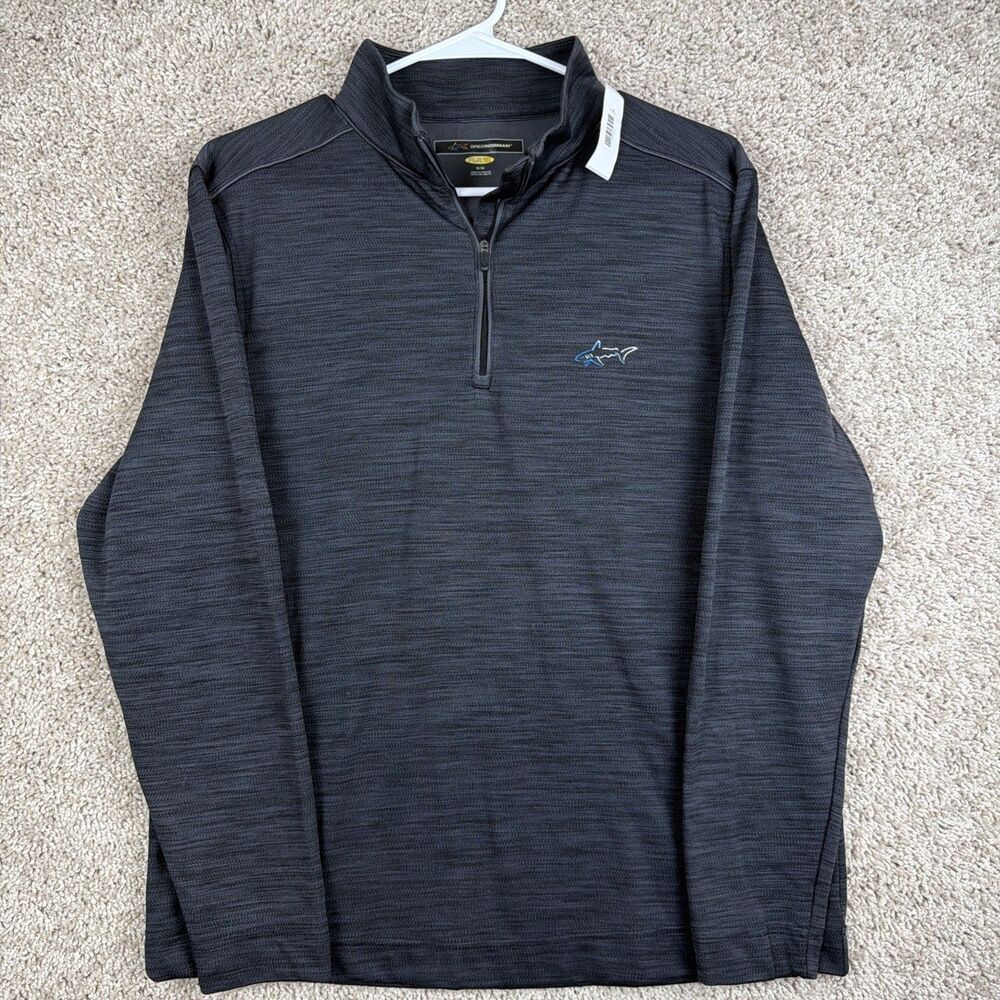 Greg Norman Mens Play Dry 1/4 Zip Pullover Med